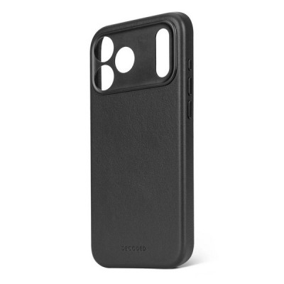 Чехол Decoded Leather Back Cover Mag Case для iPhone 17 Pro (D26IPO17PBC1BK) Black