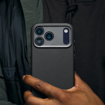 Чехол Decoded Leather Back Cover Mag Case для iPhone 17 Pro (D26IPO17PBC1BK) Black