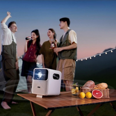 Проектор Wanbo Projector Mozart 1 WPB81 (Android 9.0, 2+32G, 1080P, автофокус, 900 Ansi) белый