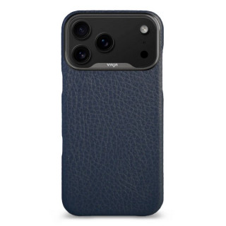 Чехол-накладка из кожи Vaja Grip для iPhone 17 Pro Max 6.9" V-Mag Floater Indigo
