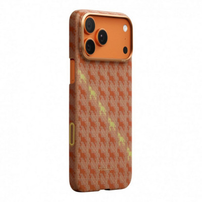 Чехол Pitaka Happiness Rides Ultra-Slim Case для iPhone 17 Pro Max 6.9" (HR1701PM) Amber