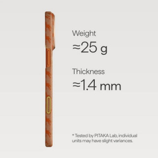 Чехол Pitaka Happiness Rides Ultra-Slim Case для iPhone 17 Pro Max 6.9" (HR1701PM) Amber