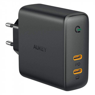 Сетевое зарядное устройство Aukey PA-D5 Focus Duo, PD, 63 Вт черный