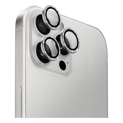 Защитное стекло для камеры Uniq OPTIX Camera Lens AluGuard для iPhone 16 Pro/16 Pro Max (IP6.3P-6.9P(2024)-ALENSSWHT) White Shimmer