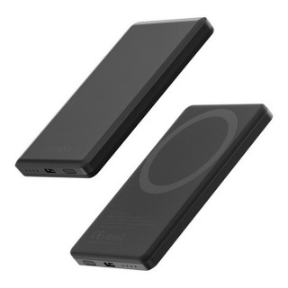 Ультратонкий внешний аккумулятор EnergEA AluPac Mini 5K 5000 мАч черный (Gunmetal Black) AP-MINI5K-GUN