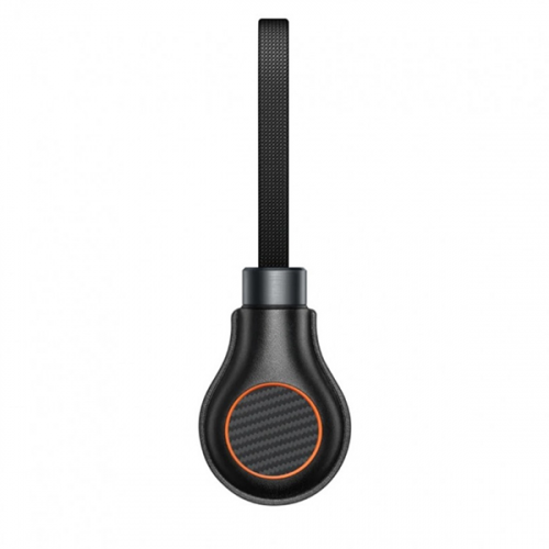 Чехол-брелок Pitaka PitaTag for Cable для AirTag с кабелем USB-C to Lightning (PTCA2001), черный