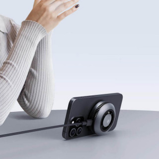 Беспроводное зарядное устройство Aukey Magnetic Cooler Qi2 15W (AMC-LC-G10) серый