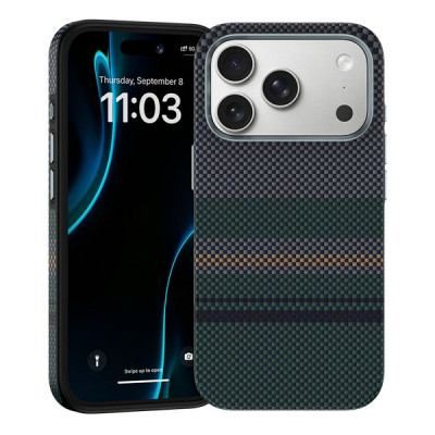Чехол Benks Aurora ArmorPro Case Kevlar для iPhone 17 Pro Max 6.9" (C.K.FL.AP.SR.C070) арктическое ночное небо
