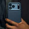 Чехол Decoded Leather Back Cover Mag Case для iPhone 17 Pro (D26IPO17PBC1NW) Navy Shadow