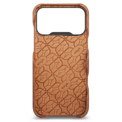 Чехол-накладка из кожи Vaja Grip для iPhone 17 Pro Max 6.9" V-Mag Pull Up Camel