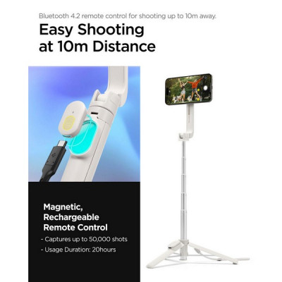 Селфи палка трипод Spigen Tripod Selfie Stick (AMP07657) Dune Beige