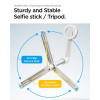 Селфи палка трипод Spigen Tripod Selfie Stick (AMP07657) Dune Beige