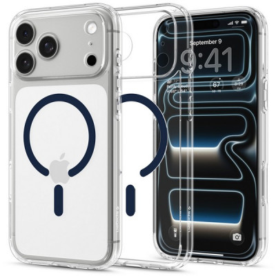 Чехол Spigen Ultra Hybrid MagFit для iPhone 18 Pro Max / 17 Pro Max (ACS12121) Clear Deep Blue