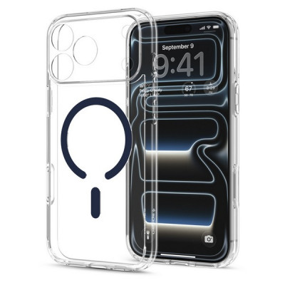 Чехол Spigen Ultra Hybrid MagFit для iPhone 18 Pro Max / 17 Pro Max (ACS12121) Clear Deep Blue