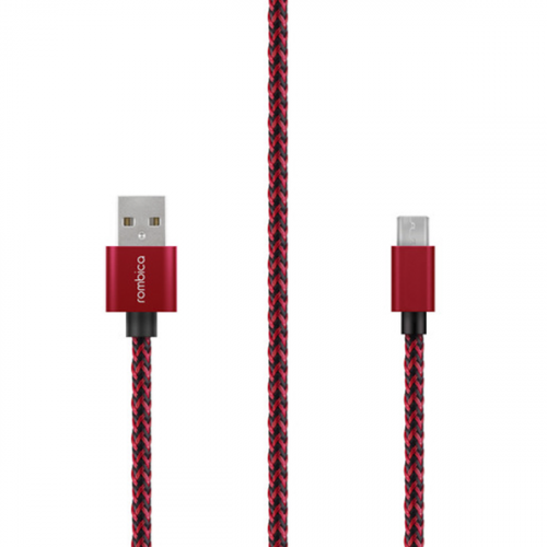 Кабель Rombica Digital AB-04B Micro USB to USB cable 2 м (CB-AB04R) красный