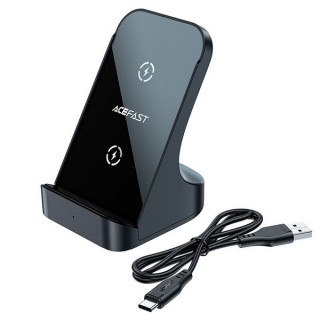 Беспроводное зарядное устройство AceFast E14 Wireless Charger Desktop Holder (AF-E14-GY) Space Gray