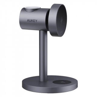 Беспроводное зарядное устройство Aukey 3 в 1 Qi2 25W (AMC-LC-MC311) серый