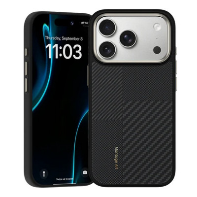Чехол Benks Montage ArmorPro Case built with Kevlar для iPhone 17 Pro Max 6.9" (C.K.FL.AP.BK.MA70) черный кевлар