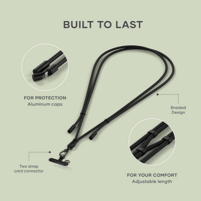 Зарядный кабель/ремень через плечо Satechi OntheGo Crossbody Lanyard Cable 60W 1.5 м (ST-LOTGLK) Black