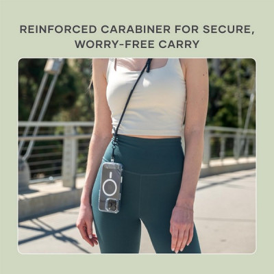 Зарядный кабель/ремень через плечо Satechi OntheGo Crossbody Lanyard Cable 60W 1.5 м (ST-LOTGLK) Black
