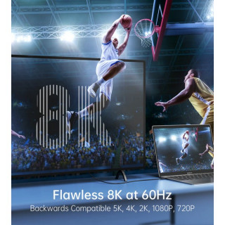 Кабель Choetech USB C 4.0 PD 100 Вт, 8К, 40 Гбит/с, 0.8 м (XCC-1028) XCC-1028-BK, черный