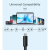 Кабель Choetech USB C 4.0 PD 100 Вт, 8К, 40 Гбит/с, 0.8 м (XCC-1028) XCC-1028-BK, черный