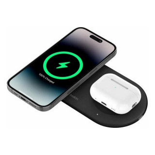 Беспроводное зарядное устройство Belkin BoostCharge Pro 2 в 1 15 Вт (WIZ021myBK) черный