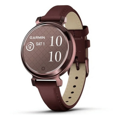 Умные часы Garmin Lily 2 темно-бронзовый с ремешком из кожи цвета шелковицы (010-02839-03)
