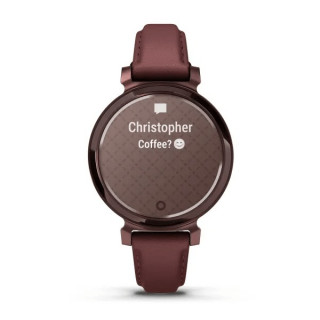 Умные часы Garmin Lily 2 темно-бронзовый с ремешком из кожи цвета шелковицы (010-02839-03)