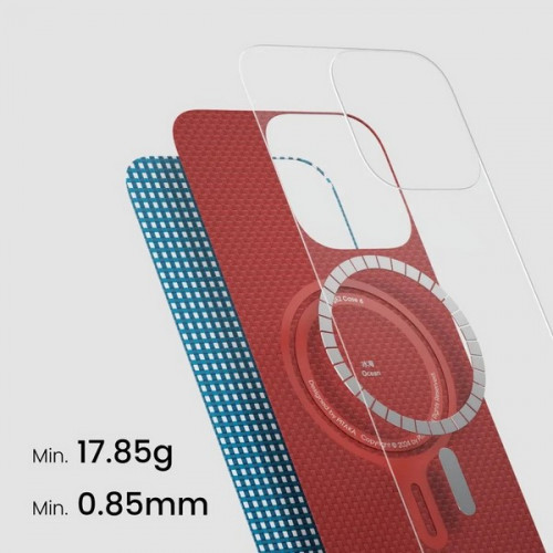 Чехол Pitaka Ultra-Slim Case для iPhone 16 Pro Max 6.9" Синий (Ocean Blue) KI1602POCE