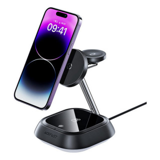 Беспроводное зарядное устройство AceFast E16 Wireless Charger Desktop Holder (AF-E16-BK) Black