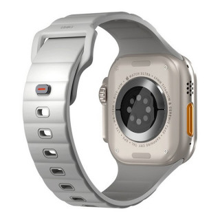 Ремешок Uniq Stride FKM Rubber для Apple Watch 49/46/45/44 мм Grey (49MM-STRIGRY)