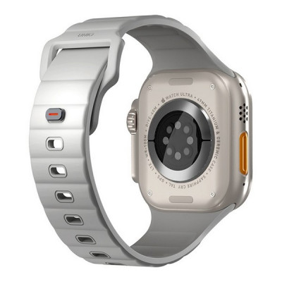 Ремешок Uniq Stride FKM Rubber для Apple Watch 49/46/45/44 мм Grey (49MM-STRIGRY)