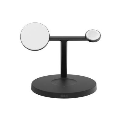 Беспроводное зарядное устройство Belkin BoostCharge Pro 3-in-1 Wireless Charging Stand Qi2 15 Вт (WIZ032kqBK)