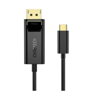 Кабель Choetech с USB-C / Thunderbolt 3 на DisplayPort 1.8 м (XCP-1801), черный