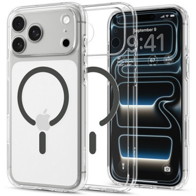 Чехол Spigen Ultra Hybrid MagFit для iPhone 18 Pro Max / 17 Pro Max (ACS12119) Clear Graphite