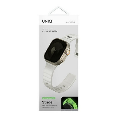Ремешок Uniq Stride SE FKM Rubber для Apple Watch 49/46/45/44 мм Lume (49MM-STRSELUME)