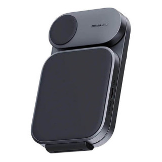 Беспроводное зарядное устройство Aukey 3 в 1 travel Qi2 25W (AMC-LC-MC312) серый