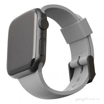 Силиконовый ремешок UAG [U] DOT Strap для Apple Watch 42/44 мм серый (Grey)