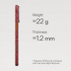 Чехол Pitaka Monogram Edge (Ultra-Slim) Case для iPhone 17 Pro 6.3" (KI1702PTK) Red/Gold