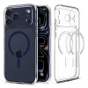 Чехол Spigen Ultra Hybrid MagFit для iPhone 17 Pro Max (ACS11108) Clear Deep Blue
