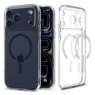 Чехол Spigen Ultra Hybrid MagFit для iPhone 17 Pro Max (ACS11108) Clear Deep Blue