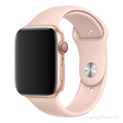 Силиконовый ремешок Silicone Case для Apple Watch 42/44 мм розовый песок