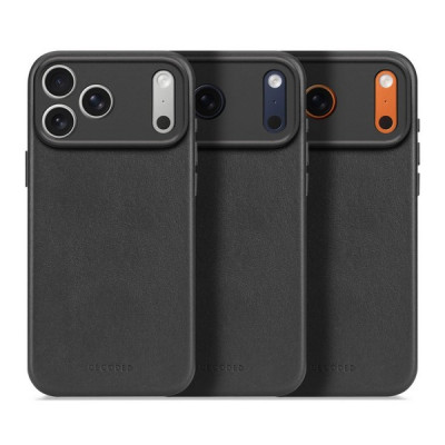 Чехол Decoded Leather Back Cover Mag Case для iPhone 17 Pro Max (D26IPO17PMBC1BK) Black