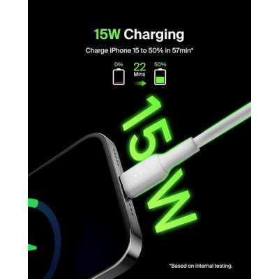 Кабель Belkin BoostCharge USB-A - USB Type-C 1м 2шт (CAB001bt1MWH2PK) White