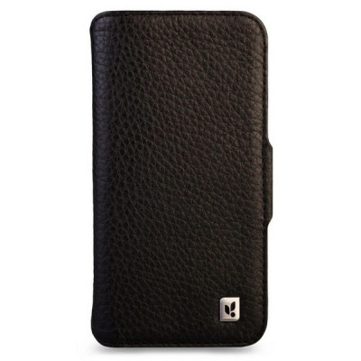 Чехол-книжка из кожи Vaja Buckler Wallet для iPhone 17 Pro Max 6.9" V-Mag Black