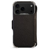 Чехол-книжка из кожи Vaja Buckler Wallet для iPhone 17 Pro Max 6.9" V-Mag Black