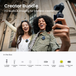 Экшн-камера Insta360 Luna Ultra Creator Bundle (Stellar White)