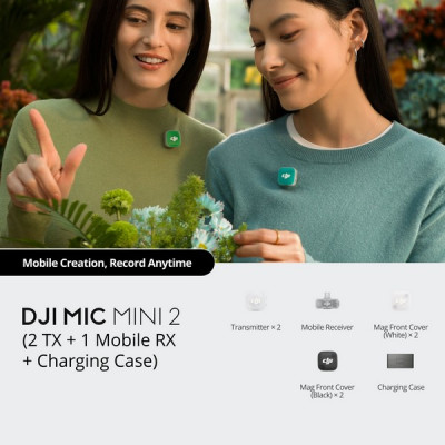 Беспроводной микрофон DJI Mic Mini 2 (2 TX + 1 Mobile RX + Charging Case)