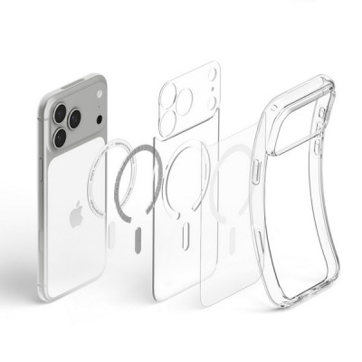 Чехол Spigen Ultra Hybrid MagFit для iPhone 18 Pro Max / 17 Pro Max (ACS12118) Clear White